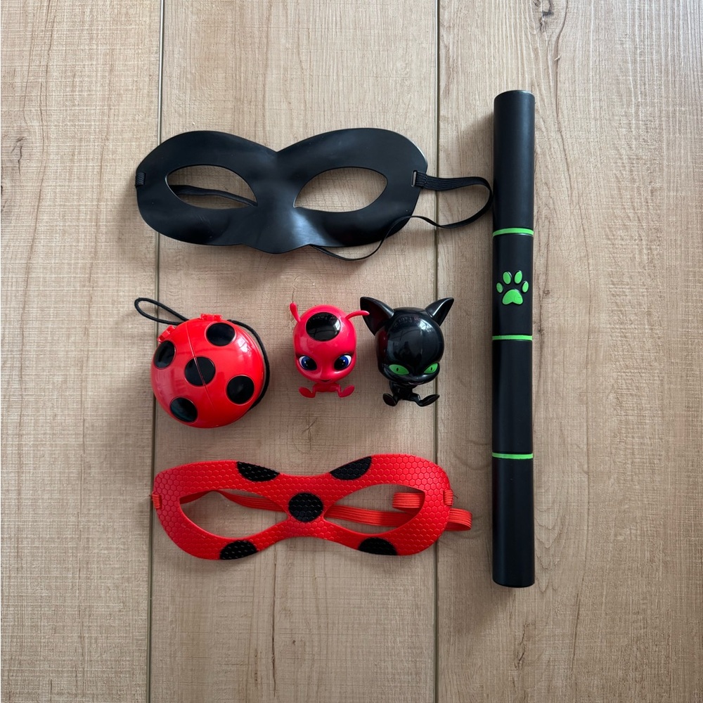 Ladybug and Cat Noir Costume Accessories Set